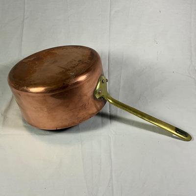 1153 Vintage French Copper Sauce Pot