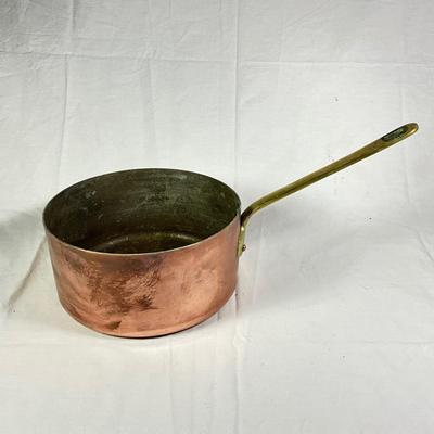 1153 Vintage French Copper Sauce Pot