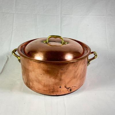1154 Large Copper Stock pot