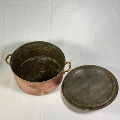 1154 Large Copper Stock pot