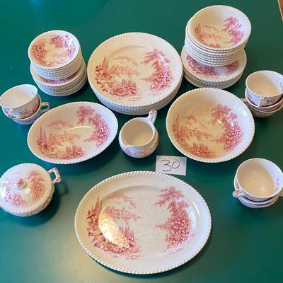 Beautiful â€œCastle of the Lake China Set