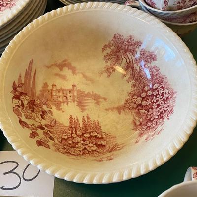 Beautiful â€œCastle of the Lake China Set