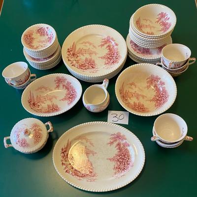 Beautiful â€œCastle of the Lake China Set