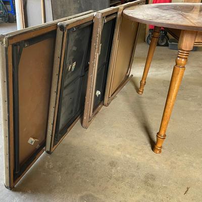 Lot of 4 card tables
