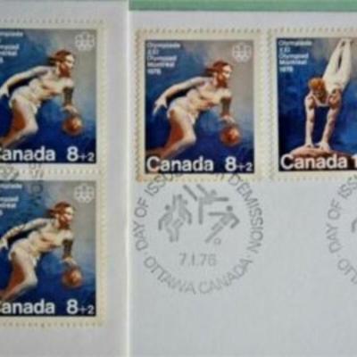(2) Different Ottawa CANADA 1976 Olympics Covers