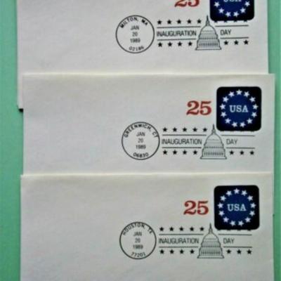 (6) Different US 1989 Inauguration Day Covers