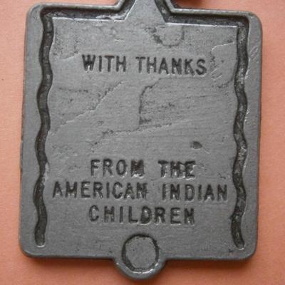 Vintage Native American Children Keychain