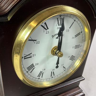 1184 Kensington Quartz Mantle Clock with Chime and New Alarm Clock