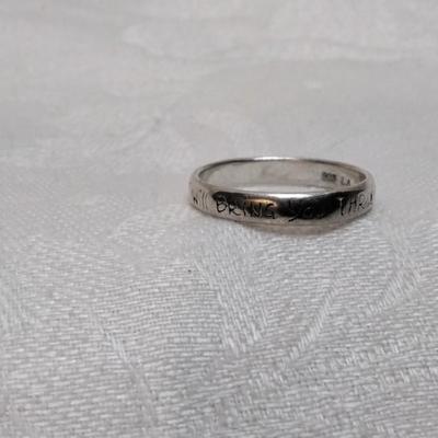 Inspirational 925 Ring Size 9