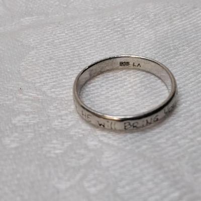 Inspirational 925 Ring Size 9
