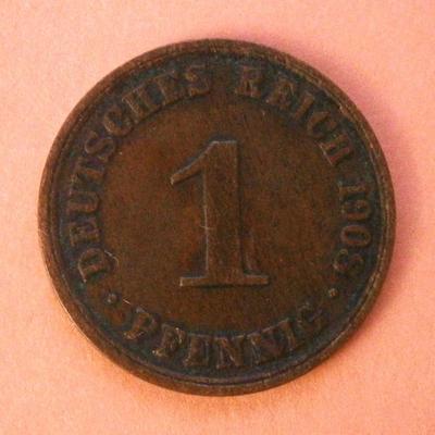 AUSTRIA 1908A 1 Pfennig Coin