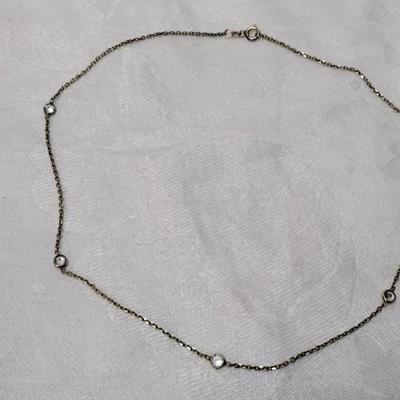 CZ 925 16" Necklace