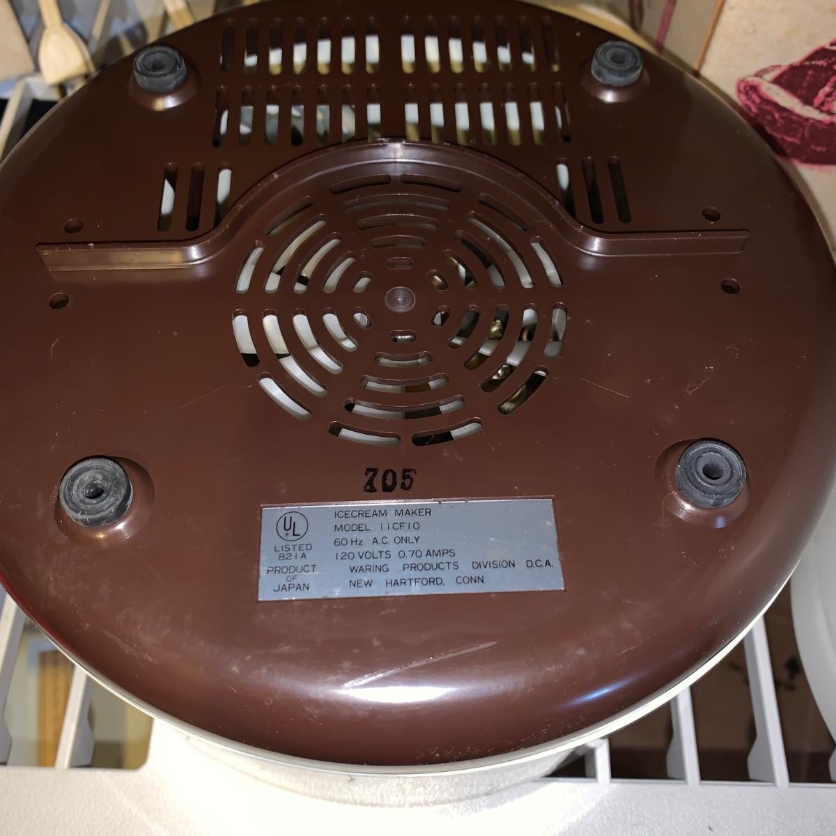 LOT 105R Vintage Waring Ice Cream Maker, Vino Brandied Fruit Maker