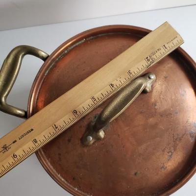 Vintage Cop R Chef by All clad Copper pot and lid