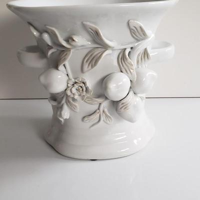 White porcelain vase