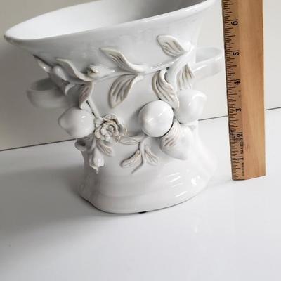 White porcelain vase