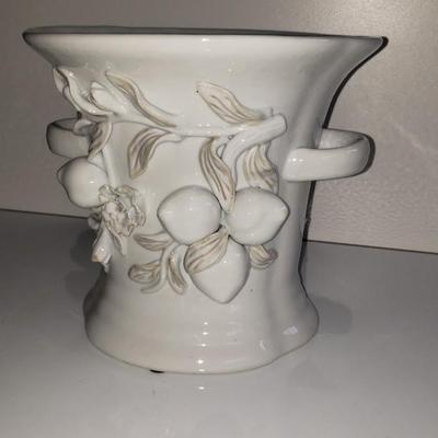 White porcelain vase