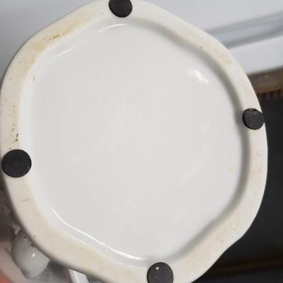 White porcelain vase
