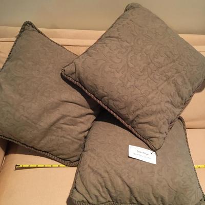 Trio of floral pillows