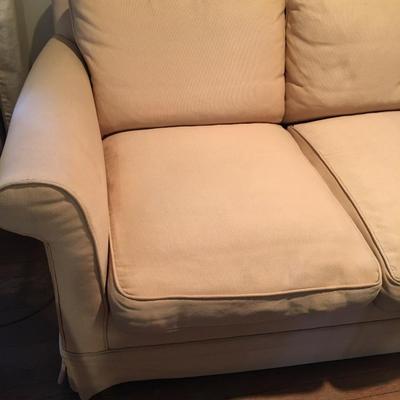 Down filled sofa