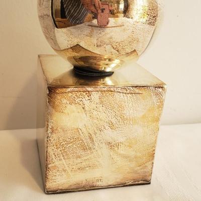 Vintage Appleton silver sphere bookends, VERY HEAVY