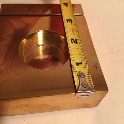 Trio of votive holders with mirrors Calvin Klein, very heavy