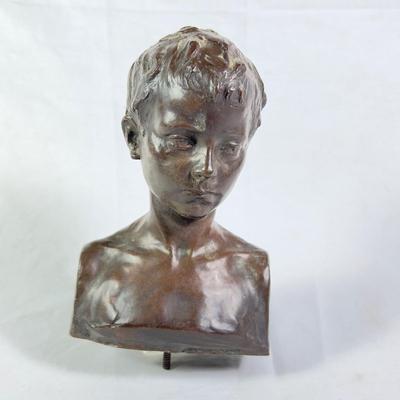 1191 Vincenzo Bentivegna (1879-1943) Signed Italian Bronze Sculpture