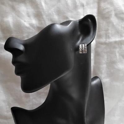 Vintage Marcasite 925 Post Earrings