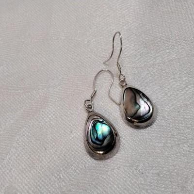 Navajo Handmade Abalone 925 Earrings