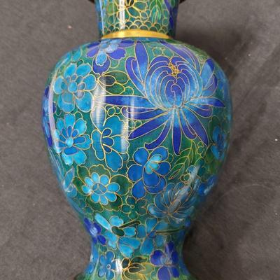Blue Cloisonne Vase