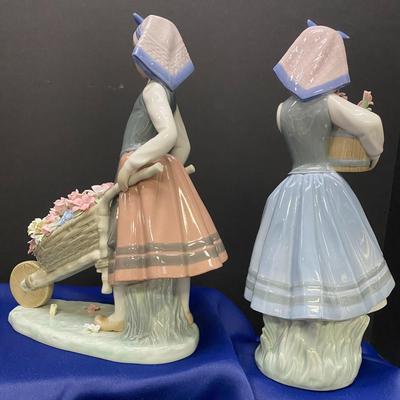 Lladro - Blossoms   2 Figurines