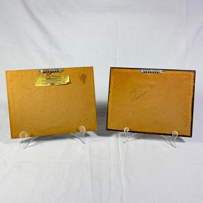 1198 Pair of 1975 John Moll Jr. Framed Prints