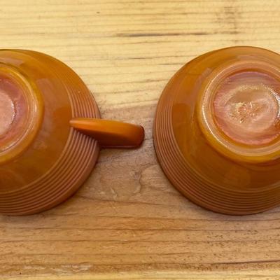 Vtg Akro Agate orange  1930â€™s