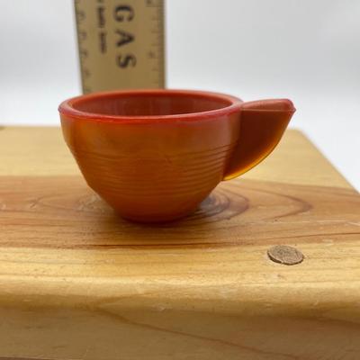 Vtg Akro Agate orange  1930â€™s