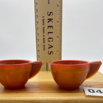 Vtg Akro Agate orange  1930â€™s