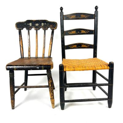 1161 Set of Four Antique Side Chairs