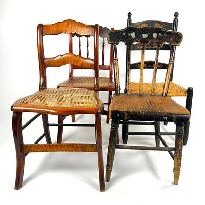 1161 Set of Four Antique Side Chairs