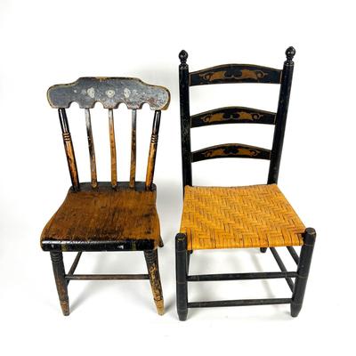 1161 Set of Four Antique Side Chairs