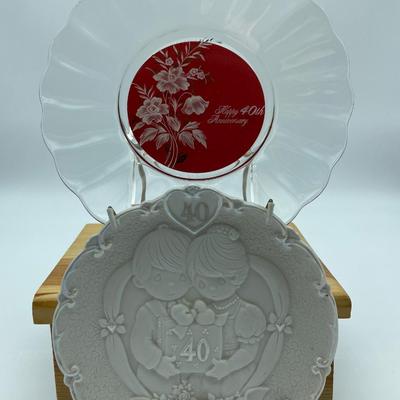 40th anniversary plates