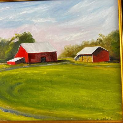 1208 Original Plein-Air Oil Painting on Board â€œGlorious Morningâ€ by Val Witkowski