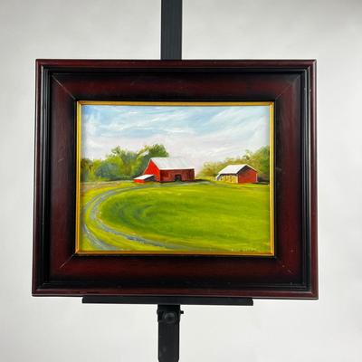 1208 Original Plein-Air Oil Painting on Board â€œGlorious Morningâ€ by Val Witkowski