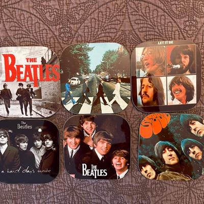 Beatle album cover coasters