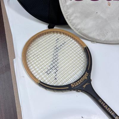 Tennis, racquetball, badminton rackets and cases