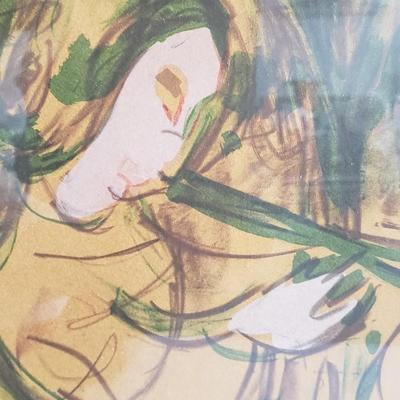 Chagall print in vintage frame
