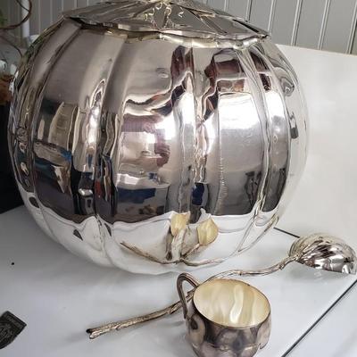 Large Halloween Bombay Punch Bowl