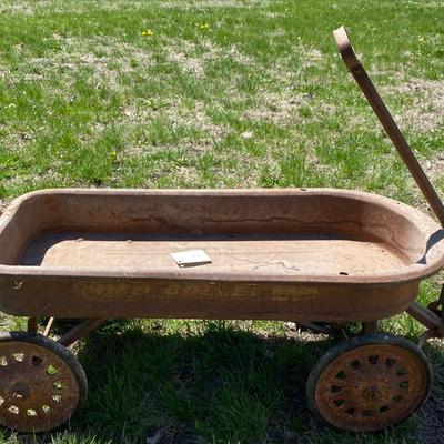 Antique Red Bullet Wagon