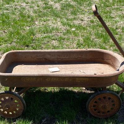 Antique Red Bullet Wagon
