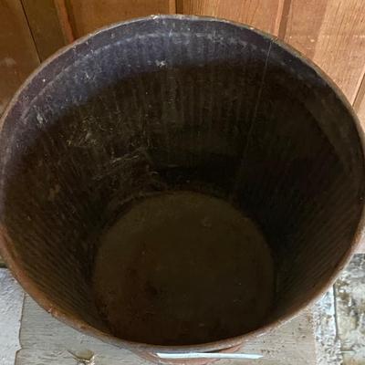 Vintage Metal Trash Can