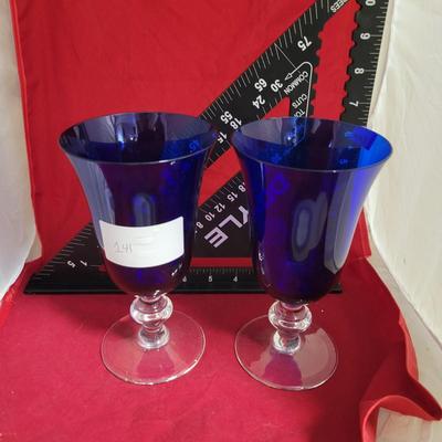Blue Glass Cups