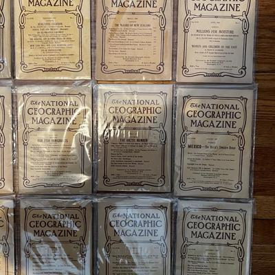 1907 Complete Set National Geographic Magazineâ€™s